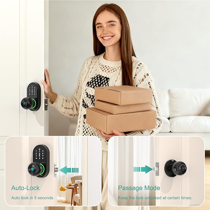 Smart Door Lock Keyless Entry Door Lock - Image 6