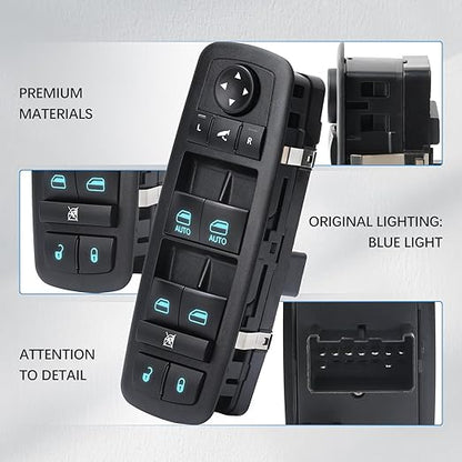 WUANGKI Power Master Window Switch | Front Driver Side | 9+3 Pins | Compatible - Image 3