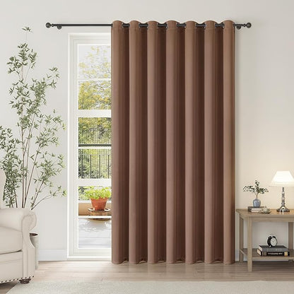ChrisDowa Room Divider Curtain 90 Inches Long, Wide Blackout Sliding Door by ChrisDowa