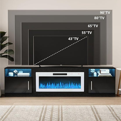 VITESSE TV Stand Fireplace - Image 3