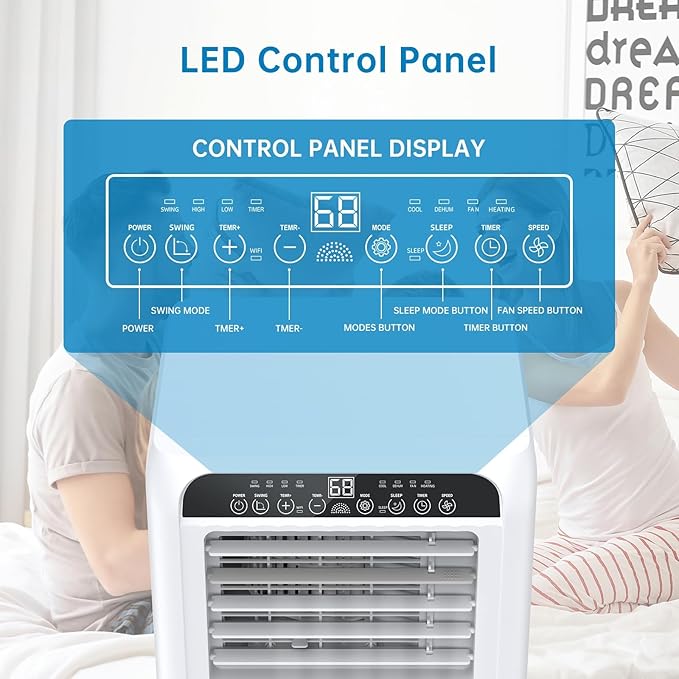 Portable Air Conditioners, 8000 BTU Cooling Capacity - Image 3