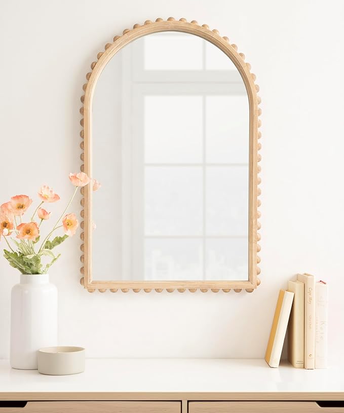 Kate and Laurel Beadbrook Modern Beaded Arched Mirror - Image 4
