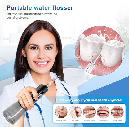 JNGOODS Cordless Water Dental Flosser Oral irrigator, JNGOODS 300ml - Image 2