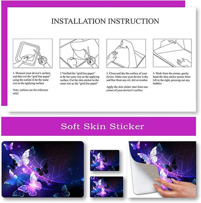 Laptop Skin Sticker Decal, Decorative Waterproof Removable, Art Butterfly - Image 5