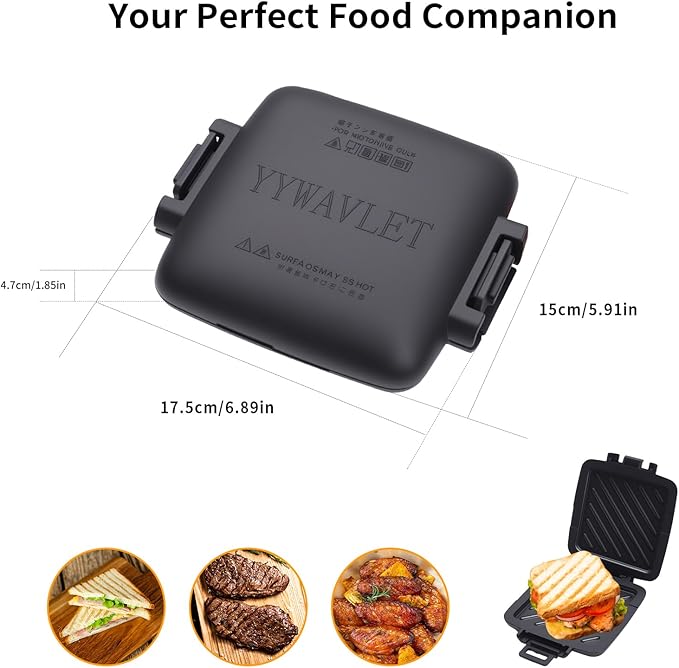 Microwave Sandwich Maker, Heat-Resistant Silicone Rubber Shell, Advanced - Image 2