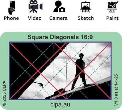 CLPA Basic Photographic Viewfinder Set: Rule of Thirds, Square Diagonals - Image 5