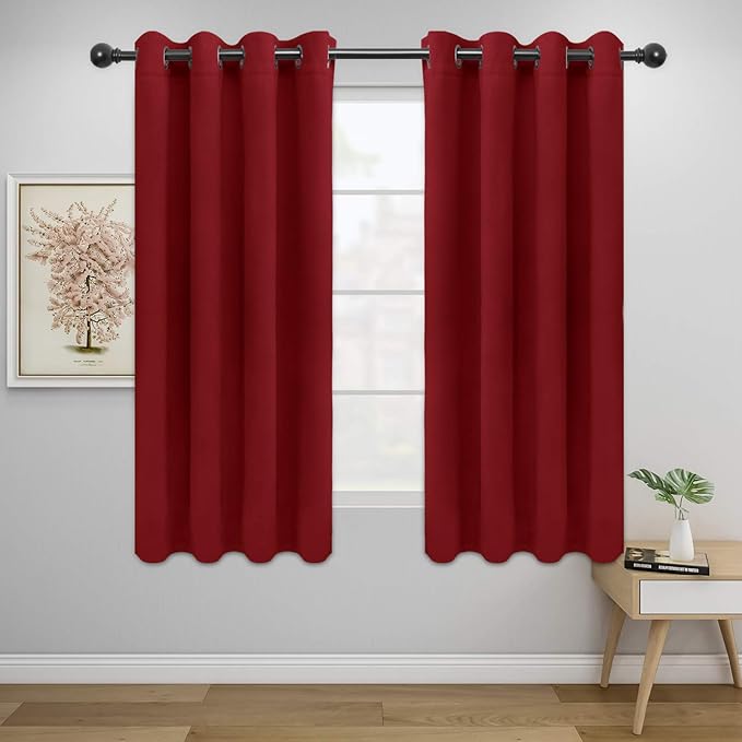 Easy-Going Blackout Curtains for Bedroom, Solid Thermal Insulated Grommet and by Easy-Going