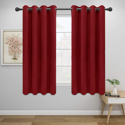 Easy-Going Blackout Curtains for Bedroom, Solid Thermal Insulated Grommet and by Easy-Going