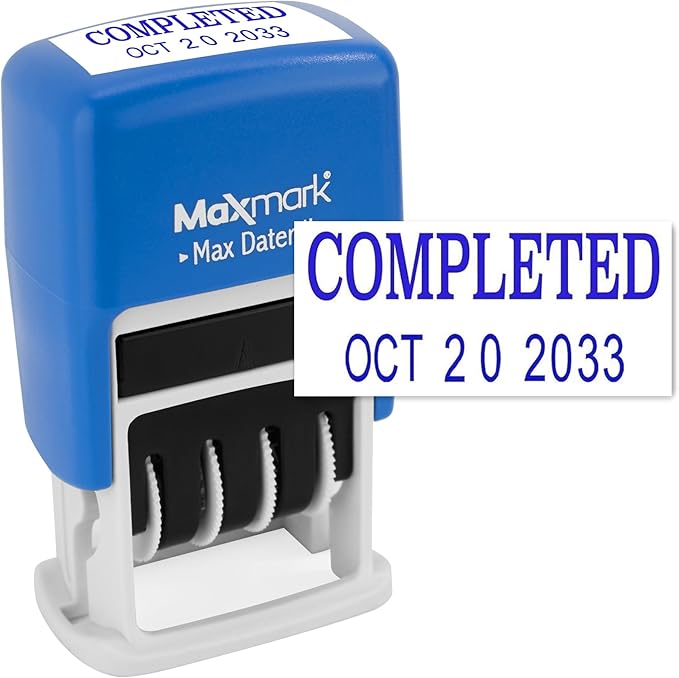 MaxMark Self-Inking Rubber Date Office Stamp by Maxmark