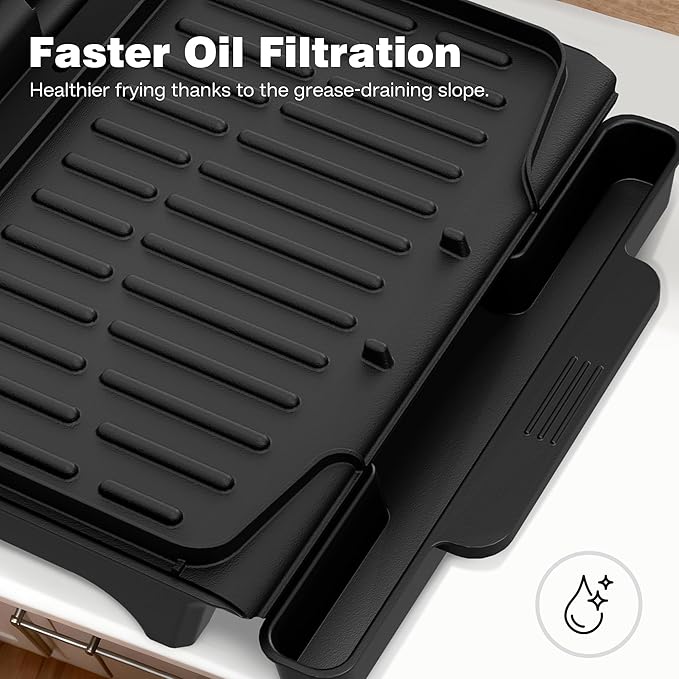 2-Serving Electric Grill and Panini Press, Tough Non-Stick Coating, Drip Tray - Image 6