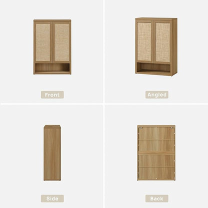 SICOTAS Rattan Shoe Storage Cabinet - Image 9