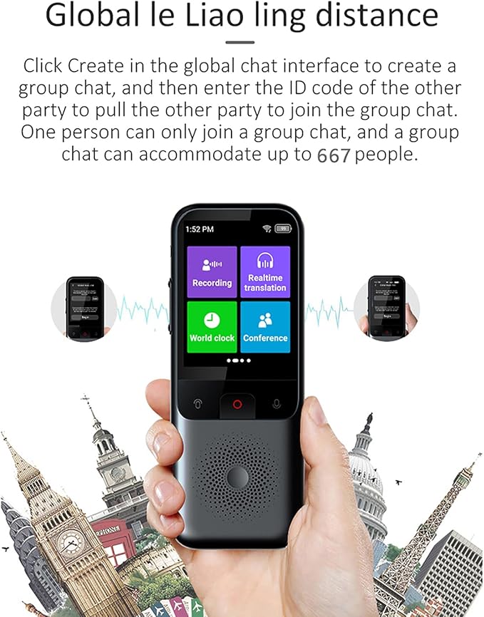 Portable Language Translator Device, 138 Languages Online, 17 Languages Offline - Image 3