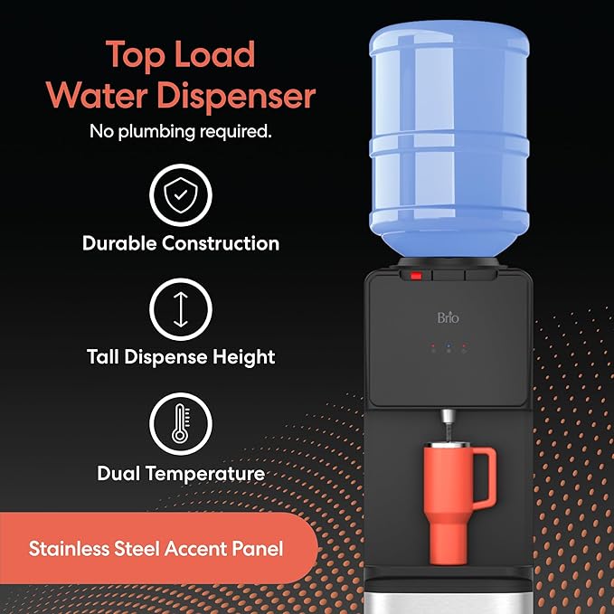 Brio CLTL130SS 130 Series Top-Load Water Cooler Dispenser - Image 2