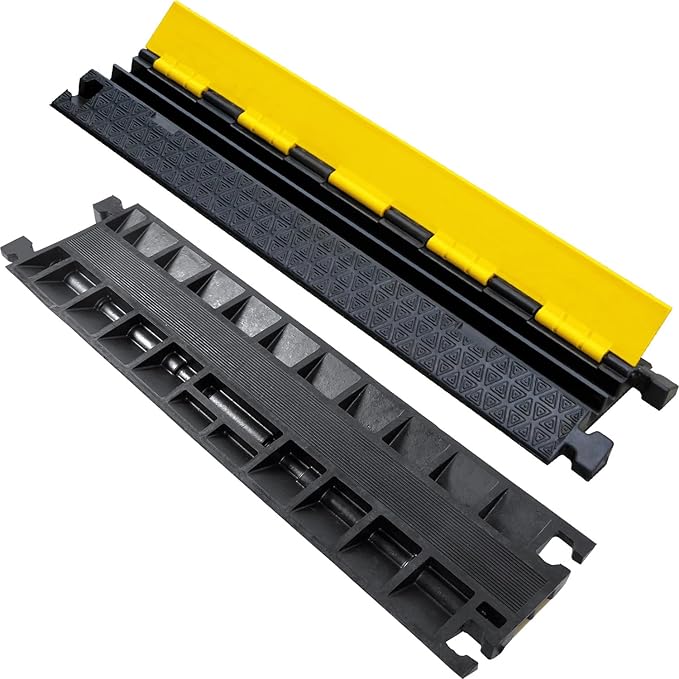 OranLite Heavy-Duty Rubber Cable Protector Ramp, Floor Cable Wire Cord Cover - Image 6