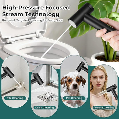 Handheld Bidet Sprayer for Toilet, Adjustable Water Pressure Control Rotary - Image 5