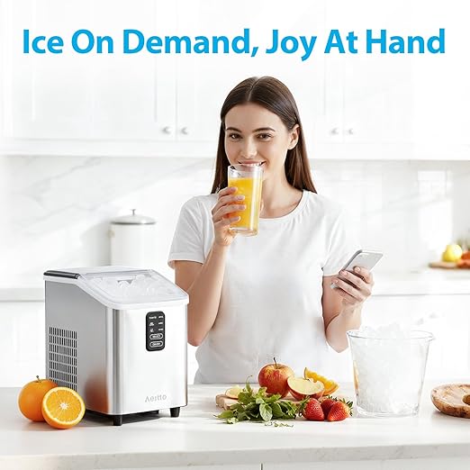 Aeitto Ice Maker Countertop 26lbs/24H, Ice Machine 8 Ice Cubes Ready in 6 Mins - Image 7