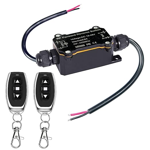 Forward and Reverse Remote Switch, DC 12V to 48V 8A Waterproof Remote Control by Urant