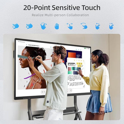65" Smart Board for Classroom Office Home, All-in-One 4K Interactive Whiteboard - Image 4