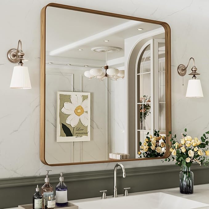 LOAAO 38X38 Inch Bathroom Mirror - Image 4