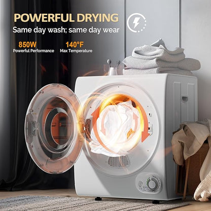 ROVSUN 110V Portable Clothes Dryer, High End Laundry Front Load Tumble Dryer - Image 3