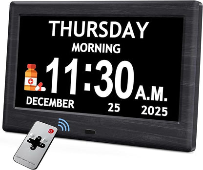 7'' Dementia Clock For Seniors, Large Display Digital Clock by Flyruit