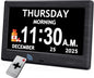 7'' Dementia Clock For Seniors, Large Display Digital Clock by Flyruit