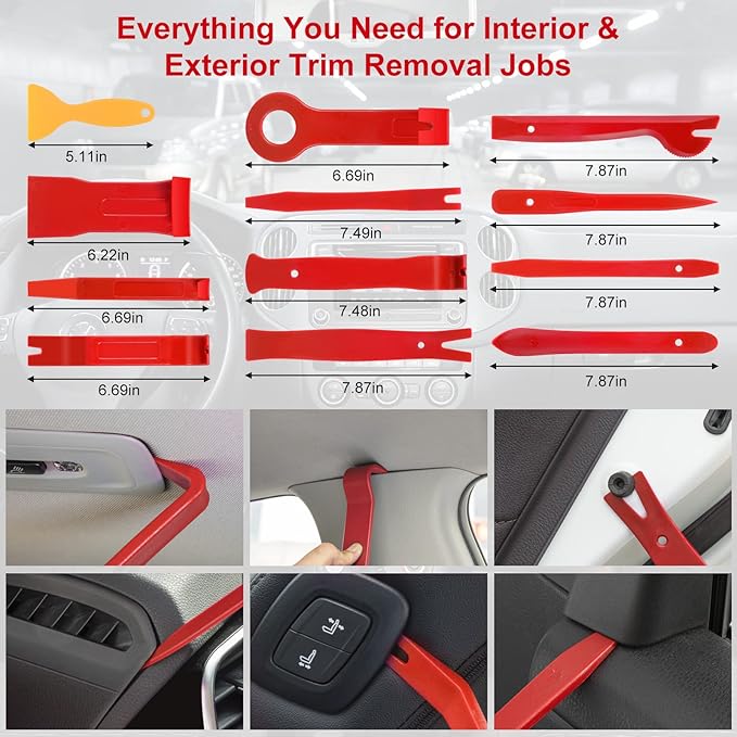 Trim Removal Tool Kit 330Pcs Car Removal Tool Kit Pry Tool Set Auto Clip Pliers - Image 2