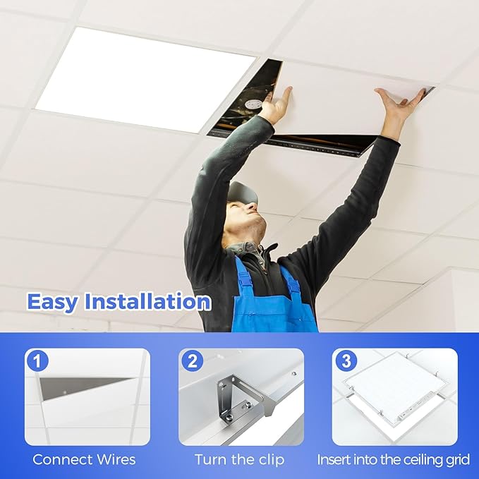 AIKVSXER 18 Pack 2x2 LED Flat Panel Light, Flush Mount Ceiling Light Kitchen - Image 5