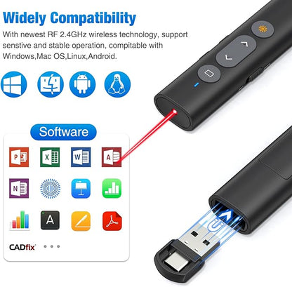 2 in 1 USB Type C Presentation Clicker - Image 5