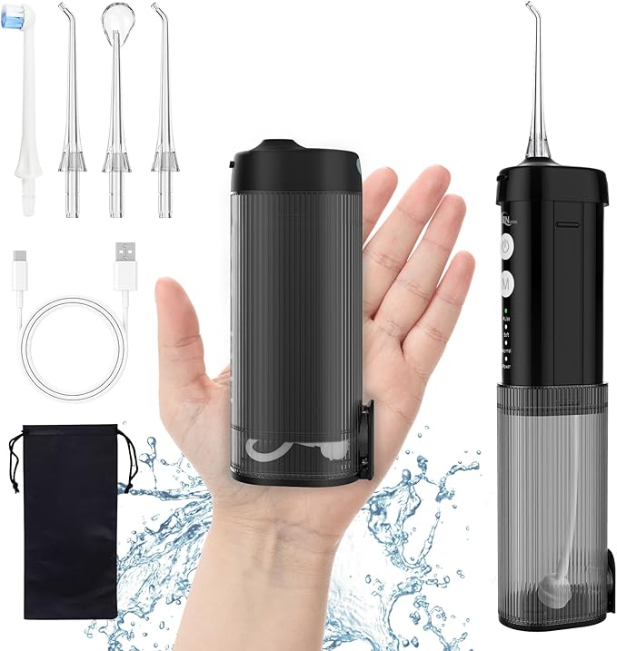 JNGOODS Mini Portable Water Flosser Oral Irrigator Water Teeth Cleaner Pick - Image 8
