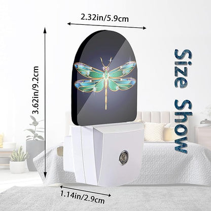 Axxitude Green Dragonfly Night Lights Plug into Wall - Image 3