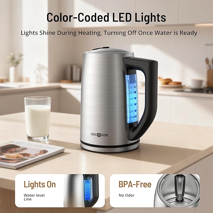 Electric Kettle Temperature Control, 1.7L Electric Kettle - Image 4