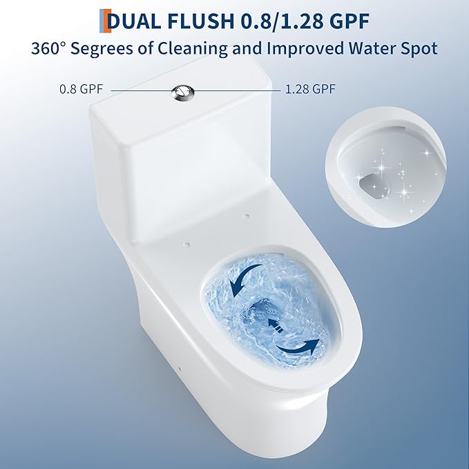 One Piece Toilet with ADA Height - Image 4
