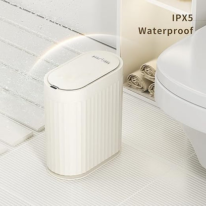 MRBIN Small Trash Can for Bathroom, Automatic Touch Less Garbage Bin - Image 5