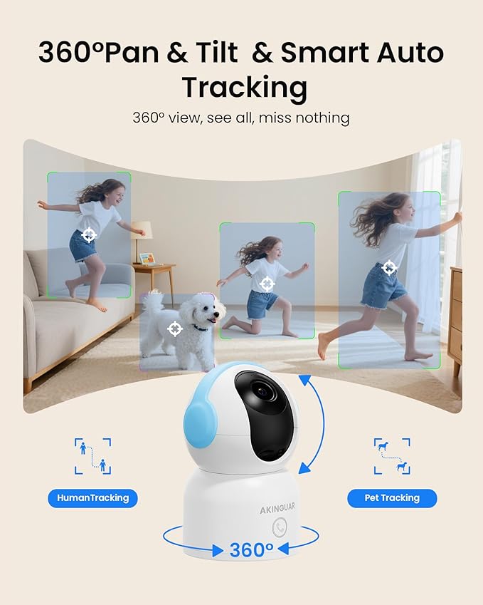 4K 8MP Indoor Security Camera, WiFi Camera - Image 2