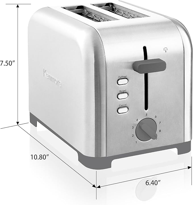 Kenmore 40606 2-Slice Toaster in Stainless Steel - Image 7