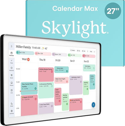 Skylight Calendar Max: 27-Inch Smart Digital Calendar & Chore Chart, Family by Skylight