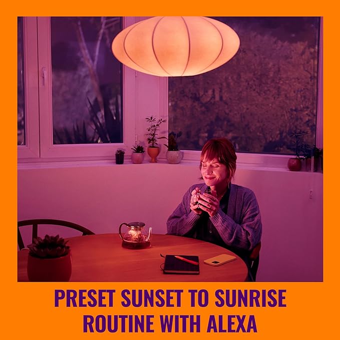 WiZ LED Smart Light Bulbs, Sunset to Sunrise Automation + Motion Detection + - Image 3
