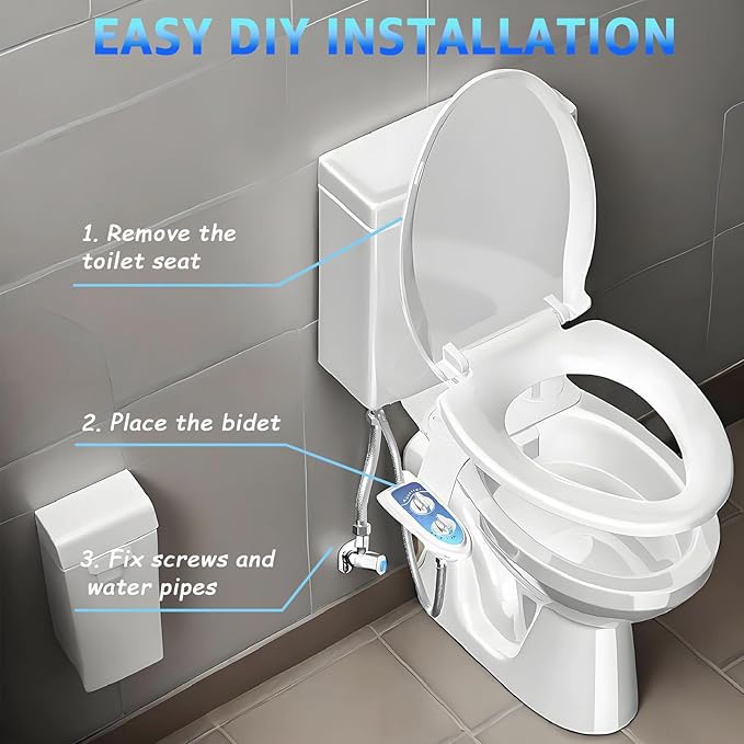 Bidet Attachment for Toilet, Non-Electric Fresh Cold Water, Toilet Bidet - Image 6