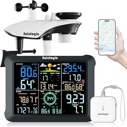 Sainlogic SA9 Plus Smart WiFi Weather Stations Wireless Indoor Outdoor Sensor by Sainlogic