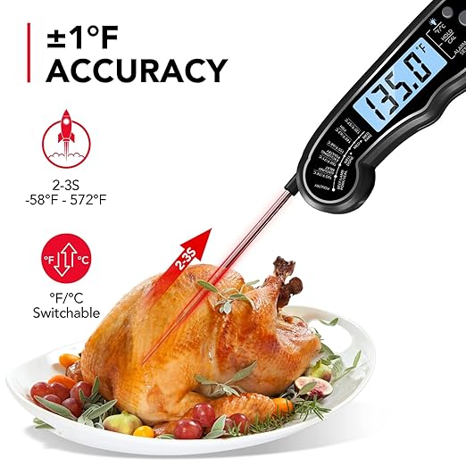 TEMOLA Meat Thermometer, Instant Read Food Thermometer - Image 3