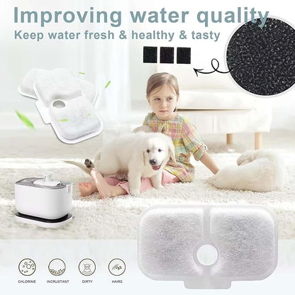 8 Packs Replacement Filters and 8 Pack of Sponges Compatible - Image 2