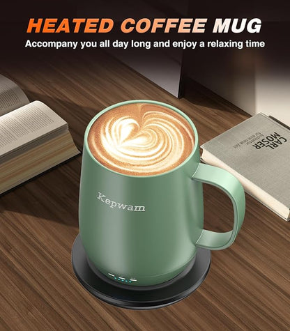 Kepwam Self Heating Coffee Mug T2, 16oz Smart Heated Coffee Mug, 150 Min - Image 5