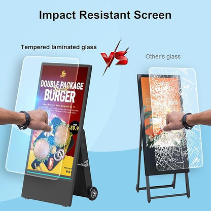 43 inch Rechargeable Portable Outdoor Digital Signage Displays, 2K FHD - Image 5