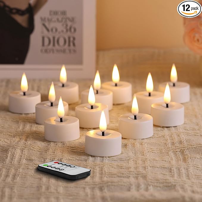 Eywamage White LED Tealights by EywamageCandles
