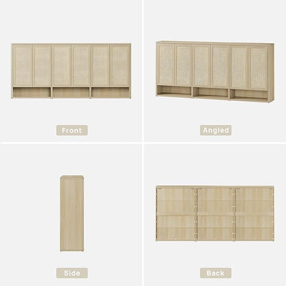 SICOTAS Rattan Shoe Storage Cabinet - Image 9
