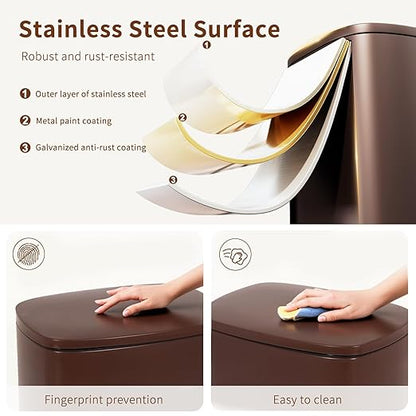 PayLessHere Stainless Steel Trash Can - Image 3