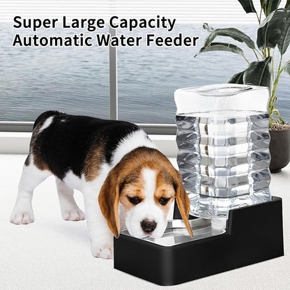 RIZZARI Stainless Steel Pet Water Feeder: 8L Gravity Leak-Proof Auto Refill - Image 6