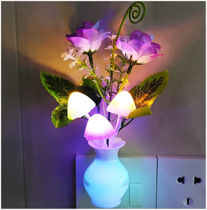 AUSAYE 2Pack Led Night Light Plug in Sensor Light, Energy Saving Lamp Dream - Image 4