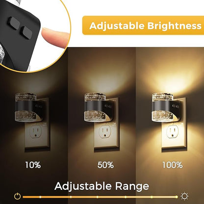 L LOHAS LED Night Light, Bubble Night Lights Plug into Wall, 4 Pack - Image 2